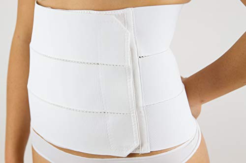 MANIFATTURA BERNINA Sana 55114 (Talla 1)- Faja Abdominal elástica postoperatoria Ajustable Alta 24 cm