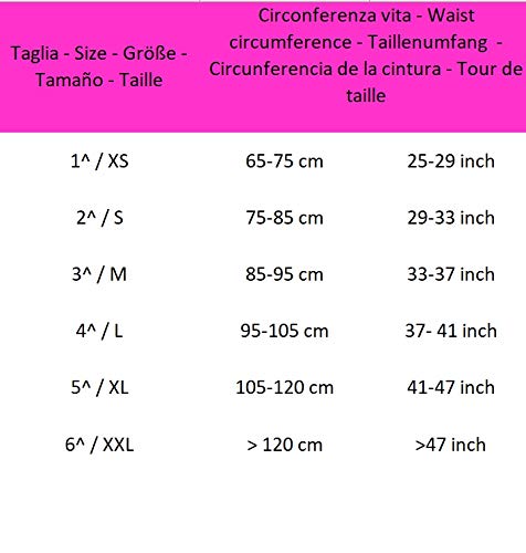 MANIFATTURA BERNINA Sana 55116 (Talla 1) - Faja compresión Abdominal Transpirable cinturón de Apoyo postoperatorio Alto 16 cm