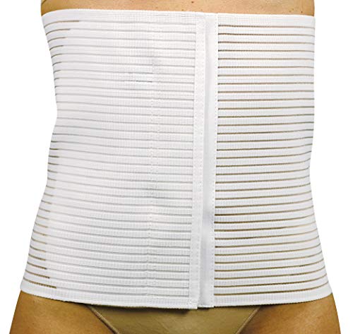 MANIFATTURA BERNINA Sana 55116 (Talla 1) - Faja compresión Abdominal Transpirable cinturón de Apoyo postoperatorio Alto 16 cm