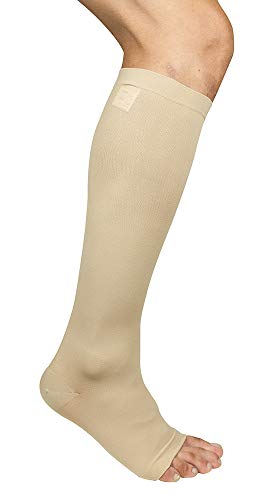 MANIFATTURA BERNINA Variform 1400 (talla 6) - Medias hasta la rodilla de Compresión Graduada Clase 1 (18-21 mmHg) par de calcetines medicos