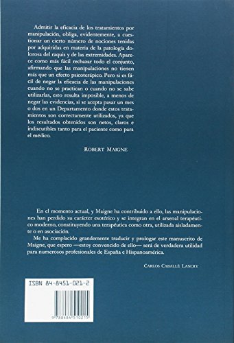 Manipulaciones columna vertebral y extremidades (Ortopedia)