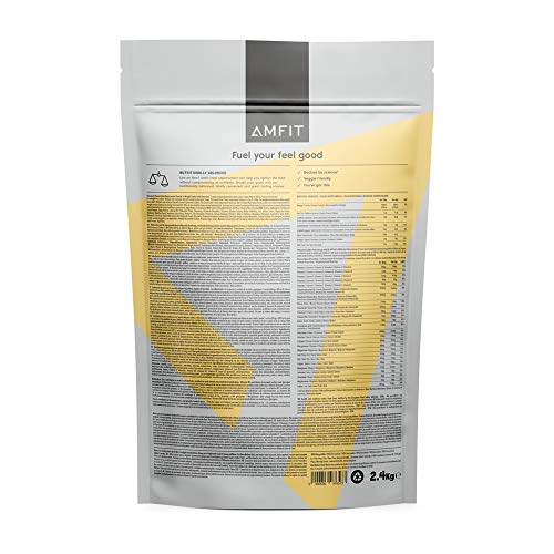 Marca Amazon - Amfit Nutrition Sustitutivo de una Comida para el Control del Peso Sabor Chocolate, 2.4kg (anteriormente PBN)