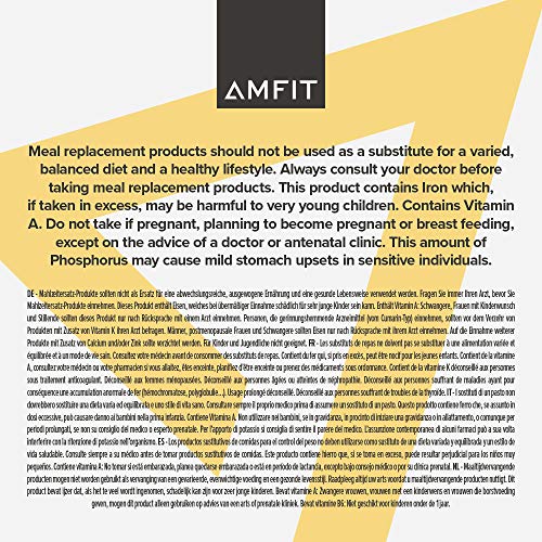 Marca Amazon - Amfit Nutrition Sustitutivo de una Comida para el Control del Peso Sabor Chocolate, 2.4kg (anteriormente PBN)