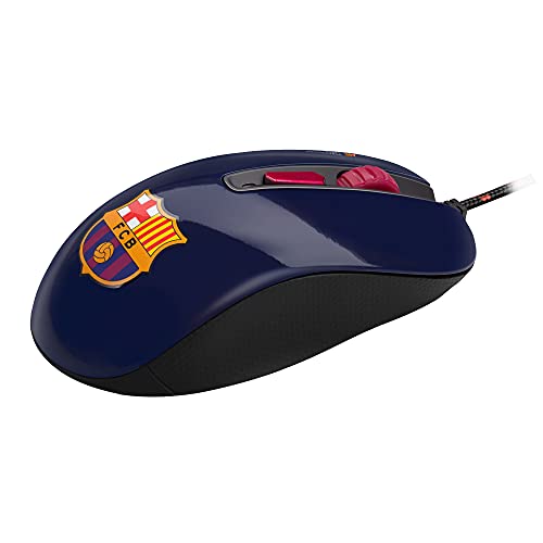 Mars Gaming MMBC, Ratón Gaming Oficial FC Barcelona, Ergonómico, PC/PS4/PS5/XBOX