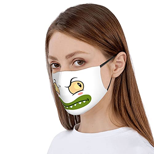 Mascarilla de expresión, reutilizable, transpirable, resistente al polvo, resistente al viento, para mujeres y hombres, máscara ajustable con gancho para orejas