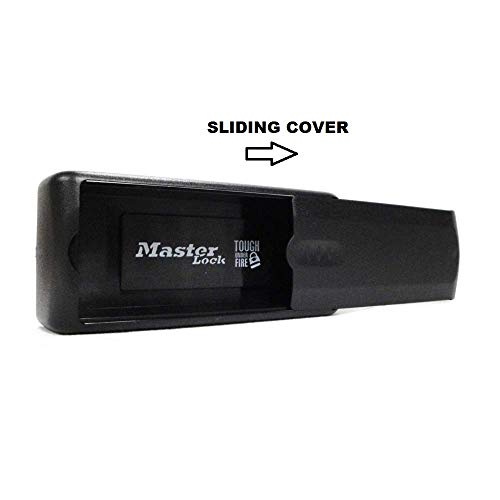 Master Lock 207EURD Caja Magnética para Llaves-207EURD-Esconder Las Llaves del Auto, Negro, 11,9 x 5.1 x 2.9 cm