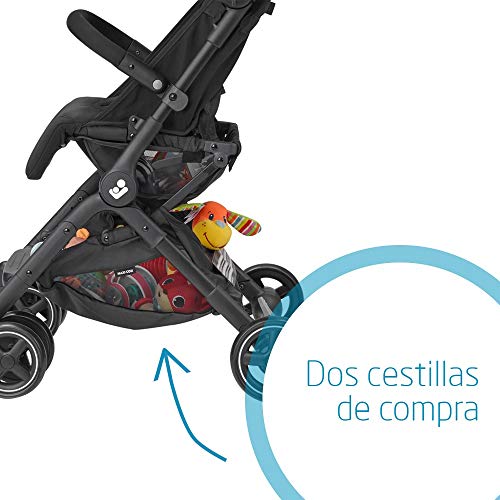 Maxi-Cosi Lara 2 Silla Paseo Ligera Y Compacta, Reclinable Y Plegable Con Plegado Fácil, Desde El Nacimiento Hasta 22 Kg (4 Años) Color Essential Black