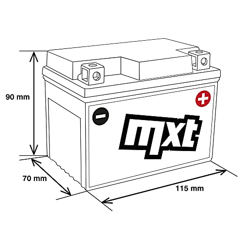 Maxtuned SLA4L-BS 12V 5Ah Scooter Batería de arranque (Sin necesidad de mantenimiento/Sellado) parecido a YTX5L-BS YB4L-B YTX4-BS