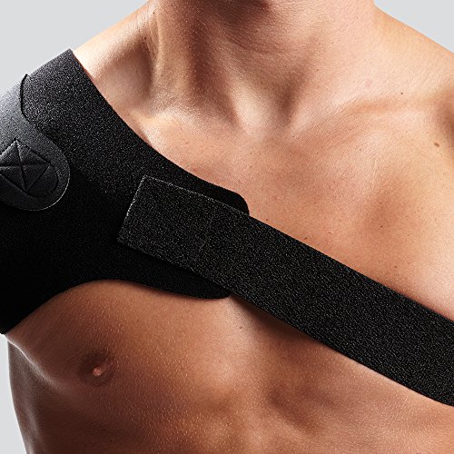 McDavid 463 Light Shoulder Support - Protector de hombro, talla M, color negro