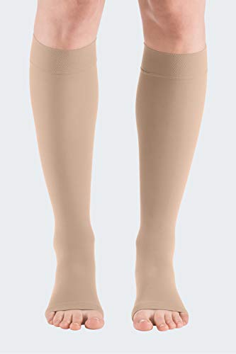 Medi mediven Elegance KKL 2 AD Calcetines hasta la Rodilla topband Basic Punta Abierta Corto Mode Talla:II