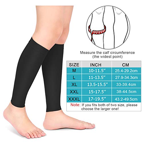 Medias de Compresión para Mujeres y Hombres, 20-30 mmHg Calcetines de Compresión Cortas, Punta Abierta, Medias Compresión Fuerte para Venas Varicosas, Edema, Embarazo, Mejora la Circulación (Black, L)