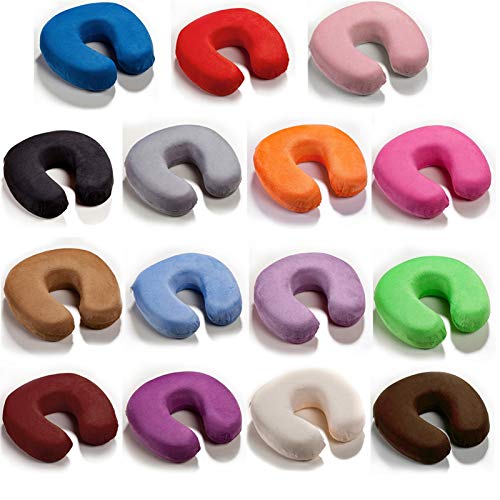 Memoria de espuma Cuello Almohada Cabeza y cuello Soft Travel Almohada para el tren Office Rest Airplane Cuello Almohada (Color : No.11)