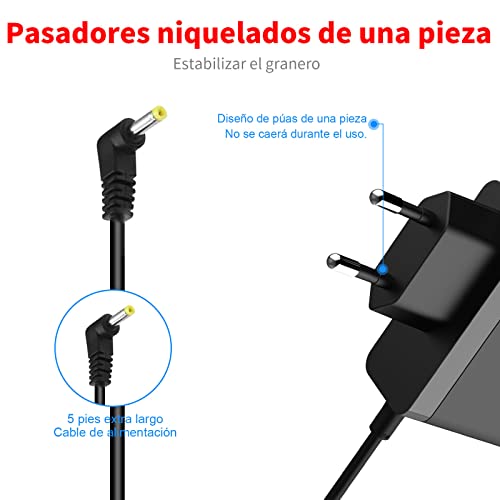 MEROM Fuente de Alimentación 6V Cargador Adaptador para Corriente Universal para monitores de presión Arterial Omron M7, M6, M6C, M500, M4, M400, M3, M2 HEM-7361 HEM-7115 BP5250, BP5350, BP7200