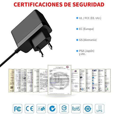 MEROM Fuente de Alimentación 6V Cargador Adaptador para Corriente Universal para monitores de presión Arterial Omron M7, M6, M6C, M500, M4, M400, M3, M2 HEM-7361 HEM-7115 BP5250, BP5350, BP7200