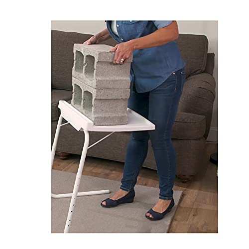 Mesa Auxiliar Plegable Extensible Portátil para Comer, Trabajar e Ideal para Personas con Movilidad Reducida Aguanta 25kg (Mesa 25kg)