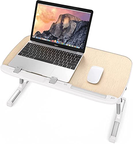 Mesa Ordenador Portátil, Mesa para Cama o Sofá, Bandeja Plegable para Desayuno, Soporte Portátil Escritorio Portátil Cama Mesa Cama Auxiliar Ajustable