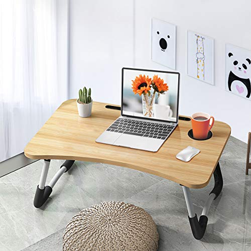 Mesa Ordenador Portátil Multifunción Lapdesk, Mesa para Cama o Sofa , Mesa Plegable para Ordenador Portátil(60*40*28CM)