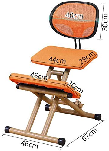 MHIBAX Silla para juegos Silla para arrodillarse Silla ortopédica Taburetes Silla ortopédica Asiento Alivio del dolor de cuello Silla para estudiantes infantil Silla jorobada Sil