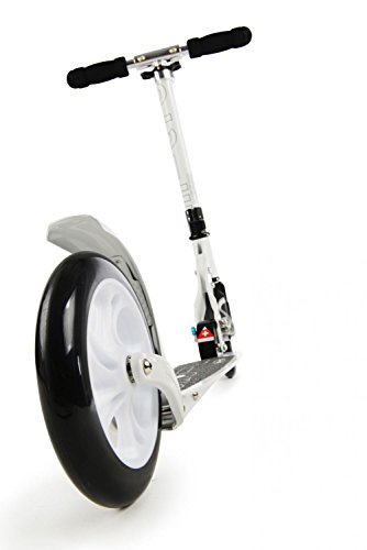 Micro® Black / White, Scooter Urbano, Plegable, 2 Ruedas PU 200mm, Peso 4,7kg, Carga Máx 100Kg, Rodamientos ABEC 9, Plataforma Antideslizante, Aluminio. (Black) (White)