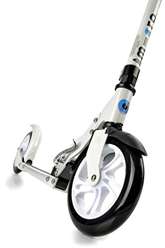 Micro® Black / White, Scooter Urbano, Plegable, 2 Ruedas PU 200mm, Peso 4,7kg, Carga Máx 100Kg, Rodamientos ABEC 9, Plataforma Antideslizante, Aluminio. (Black) (White)