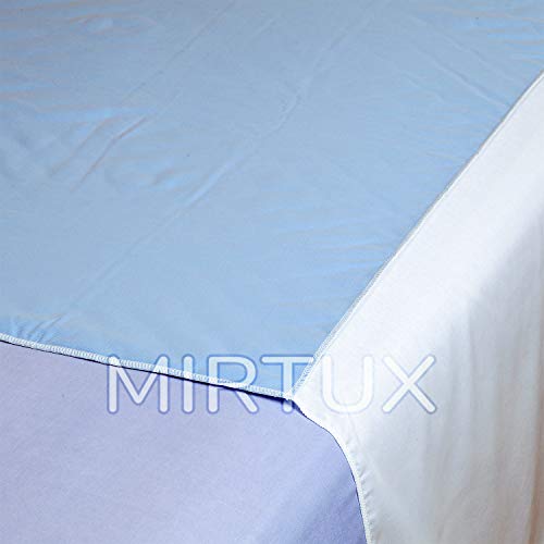 MIRTUX Empapador Protector de Cama Lavable, Impermeable y Muy Absorbente con 4 Capas. Medidas 85 x 90 cm y alas a Ambos Lados de 55cm. Fabricado Super Resistentes.