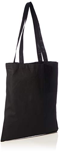 Miss MIserable Hoy es un Buen día para Que me Dejes en Paz, Tote Bag de algodón orgánico Unisex Adulto, Negro, 38 x 42 cm