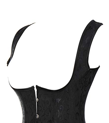 MISS MOLY Dama Burlesque gótico Bustier corsé con G-String