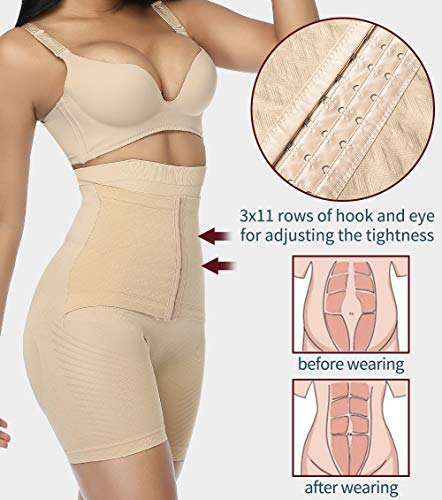 MISS MOLY Faja Moldeadora Cintura Alta Mujer Bragas Reductoras Abdomen Barriga Shapewear Shorts Levanta Glúteos Braguita Ropa Interior Corsé Pantalón Lencería