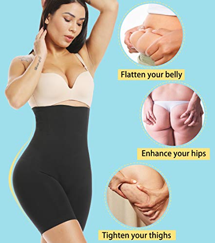 MISS MOLY Mujer Faja Pantalón Cintura Alta Invisible Shapewear 4 Steel Bones Body Shaper Interior Pantalones Moldeadores Fajas Reductoras Cortos Bragas Lencería Braguita