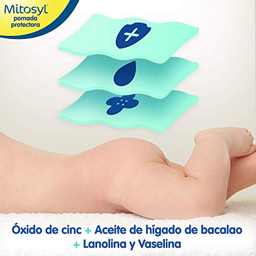 Mitosyl - Pomada Protectora - Previene y trata las irritaciones de la piel del bebé por rozaduras del pañal - 145g