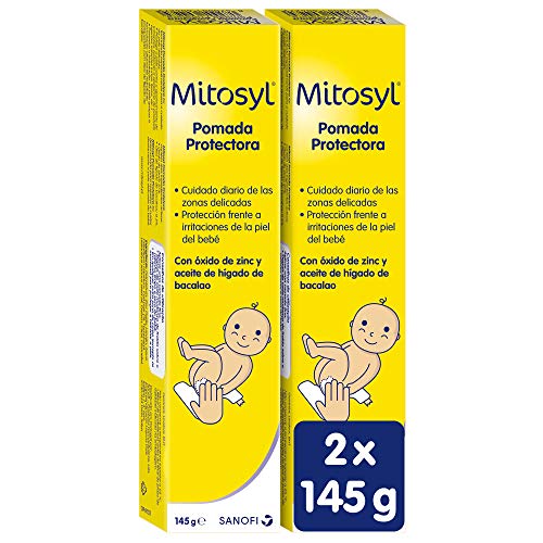 Mitosyl - Pomada Protectora - Previene y trata las irritaciones de la piel del bebé por rozaduras del pañal - 290g