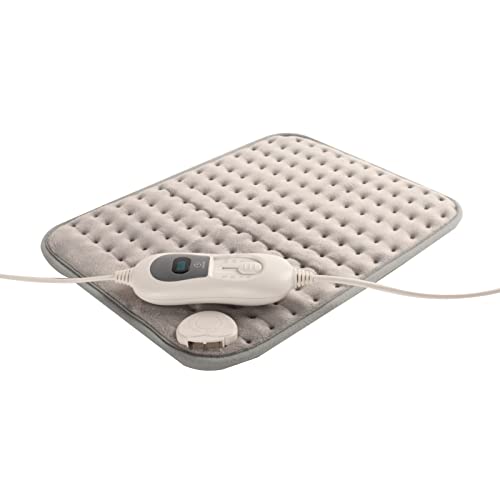 Mobiclinic, Almohadilla eléctrica dorsal, Tèrmica, 3 Niveles de calor, Apagado automático, Marca Española, Para espalda, lumbares, Potencia de 100W, Gris, 40x30 cm