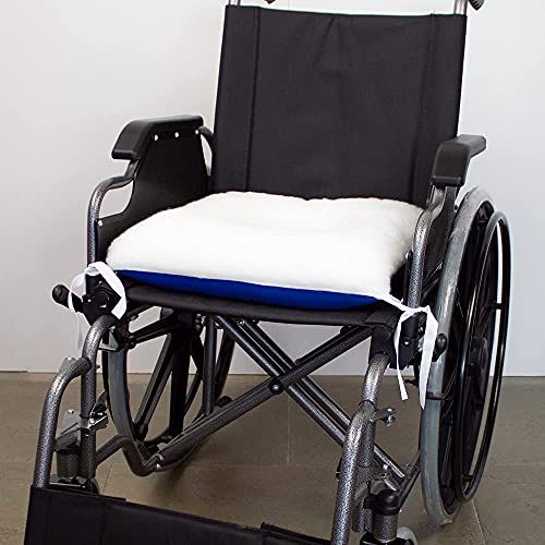 Mobiclinic, Cojín antiescaras, para Coxis, Marca Española, Cuadrado, con Agujero, para Silla, para Sofá, para Silla de Ruedas, prevención de Ulceras por presión, Color Blanco