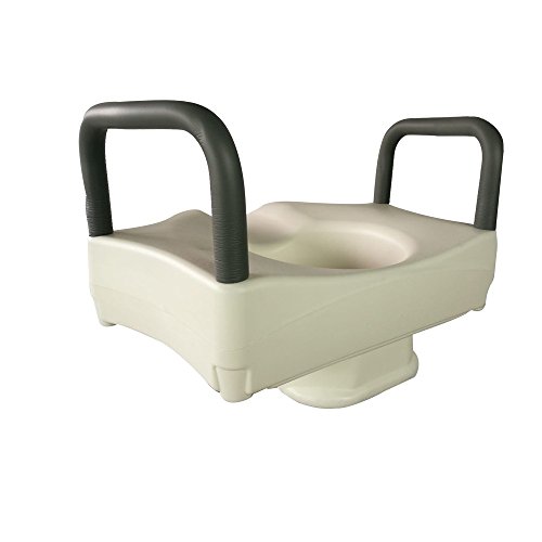 Mobiclinic, Elevador WC, Cibeles, Asiento de inodoro, Marca Española, Reposabrazos acolchados, Con Asas, Ayudas para el Baño, Para personas mayores, discapacidad, movilidad reducida, Confort, 16 cm