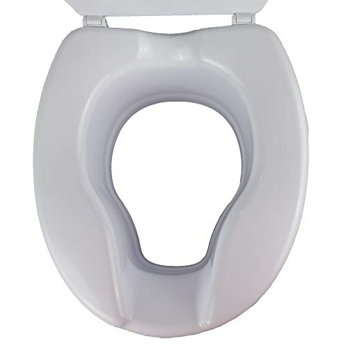 Mobiclinic, Elevador WC, Con tapa, 14 cm, Regulable, Blanco, Titán