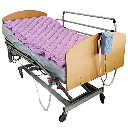 Mobiclinic, Mobi 1, Colchón antiescaras de aire alternante, con motor compresor, PVC médico ignífugo, 200 x 90 x 7 cm, 130 celdas, escaras de grado 1, color Lila