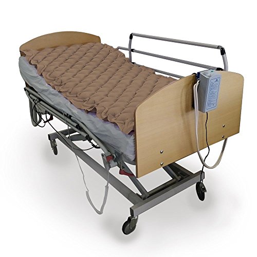 Mobiclinic, Mobi 1, Colchón antiescaras de aire alternante, Prevención de úlceras, Con motor compresor, PVC médico ignífugo, 130 Celdas, Fácil de Limpiar y transportar, 200 x 90 x 7, Color Beige