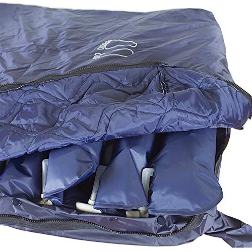 Mobiclinic, Mobi 4, Colchón antiescaras con Motor compresor, de Aire alternante, para escaras de Grado I, II, III y IV, 20 Celdas de Aire, Marca Española, TPU Nylon, 200 x 90 x22, 20 Celdas, Azul