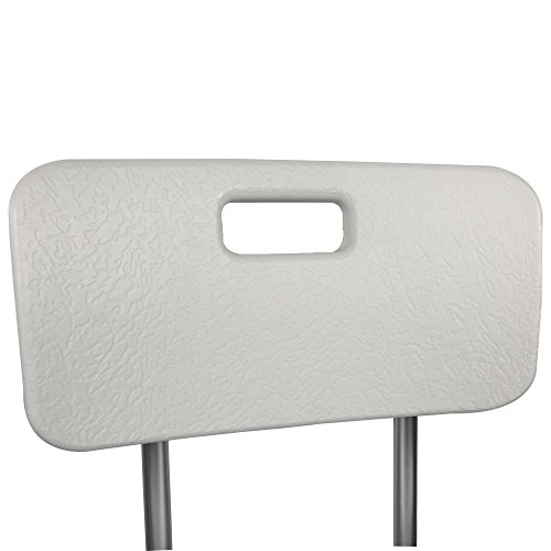 Mobiclinic, Olivo, Silla de Ducha para Mayores, Ortopédica, Taburete de Ducha para Ancianos, Altura Regulable, Silla de baño con Respaldo, Conteras Antideslizantes