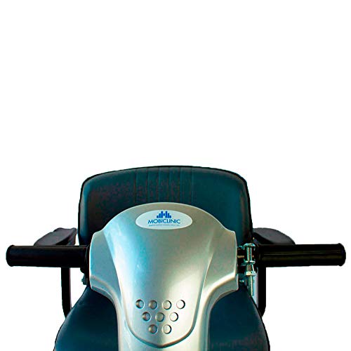 Mobiclinic, Piscis, Scooter eléctrico personas con movilidad reducida, adultos, minusválidos, discapacitados, 4 ruedas, Desmontable, Manillar plegable, asiento giratorio, Auton. 30 km, 12V, Gris