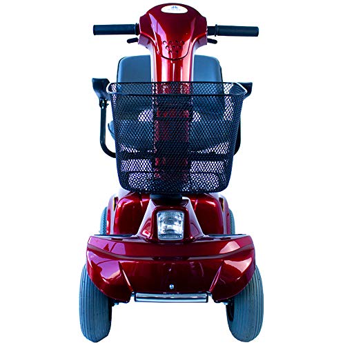 Mobiclinic, Piscis, Scooter eléctrico personas con movilidad reducida, adultos, minusválidos, discapacitados, 4 ruedas, Desmontable, Manillar plegable, asiento giratorio, Auton. 34 km, 12V, Burdeos