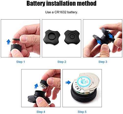 Moto Presión de Neumáticos Monitorización Sensor, Inalámbrico Externo Protección Sensor, TPMS Presión de Neumáticos Sistema de Monitoreo, Bluetooth App, Compatible con Android Ios, 1 Par