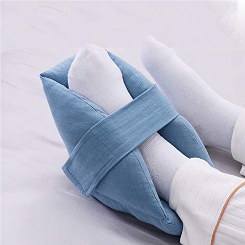 MOXIN Patuco antiescaras Protector de pie, Talón o Codo para Cama y Silla Ruedas Prevención Las escaras úlceras por presión, Alivio del Dolor reducción la presión en Zona Empeine (1 pcs),Dark Blue