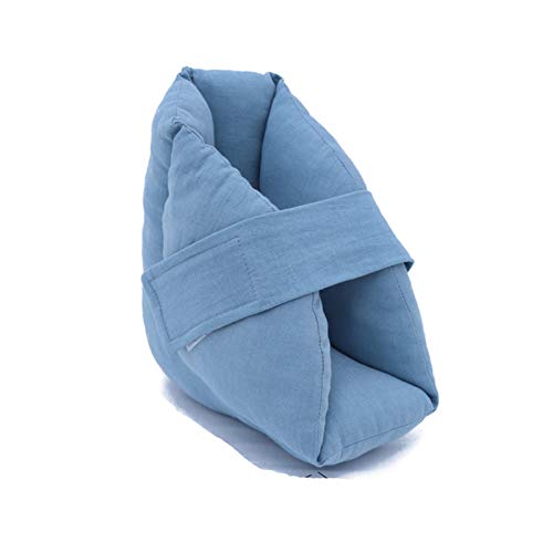 MOXIN Patuco antiescaras Protector de pie, Talón o Codo para Cama y Silla Ruedas Prevención Las escaras úlceras por presión, Alivio del Dolor reducción la presión en Zona Empeine (1 pcs),Dark Blue