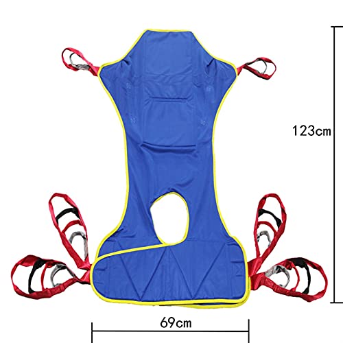 MSHD Grúa de Paciente Portátil Equipo Arnés Elevación Paciente Cuerpo Completo, Eslinga de Elevación para Posicionamiento y Elevación de la Cama, Enfermería ，Las Piernas Se Pueden Separar (Color : B)