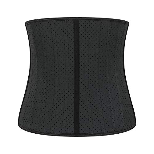 Mujer Fajas Reductoras Adelgazantes Cinturón Lumbar Abdomen Adjustable para Deporte Fitness Fajas para Quemar Grasa Abdominal Fajas Post Parto,Negro,M