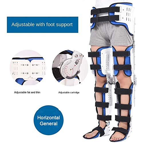 NACHEN Ortesis Fijación Rodilla, Tobillo Y Pie, Cómoda Y Ajustable Ortesis Tobillo Y Pie Ortesis Pierna para Fractura Pie Y Ortesis Miembros Inferiores