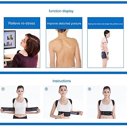 NAJING Cómodo Cinturón De Ortesis Jorobada Corrector De Postura Soporte De Espalda Ajustable Hombres Mujeres Niños Cinturón De Refuerzo Lumbar Trasero,XS