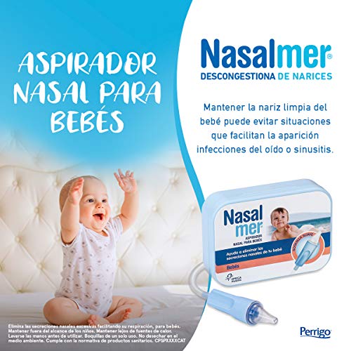 Nasalmer Aspirador Nasal para Bebés - Ideal para quitarle los mocos al bebé antes de ponerlo a dormir