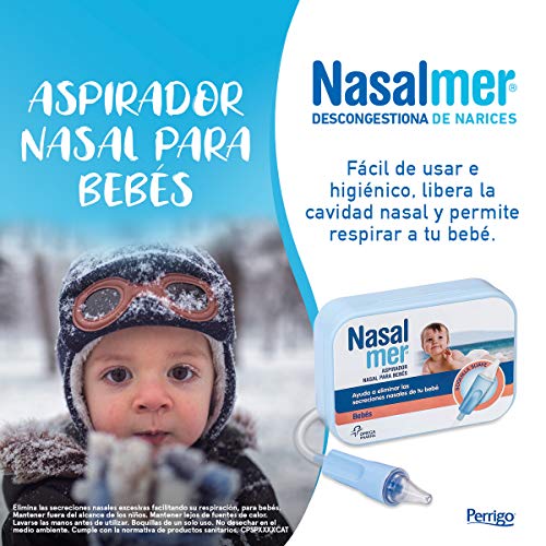 Nasalmer Aspirador Nasal para Bebés - Ideal para quitarle los mocos al bebé antes de ponerlo a dormir